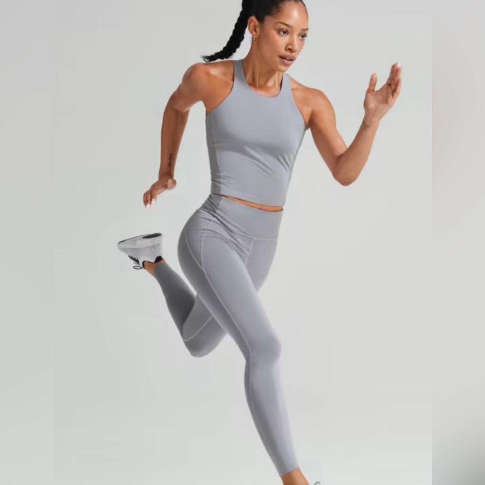Allbirds Natural Leggings Grey Size Small Merino Wool Blend Run Pant